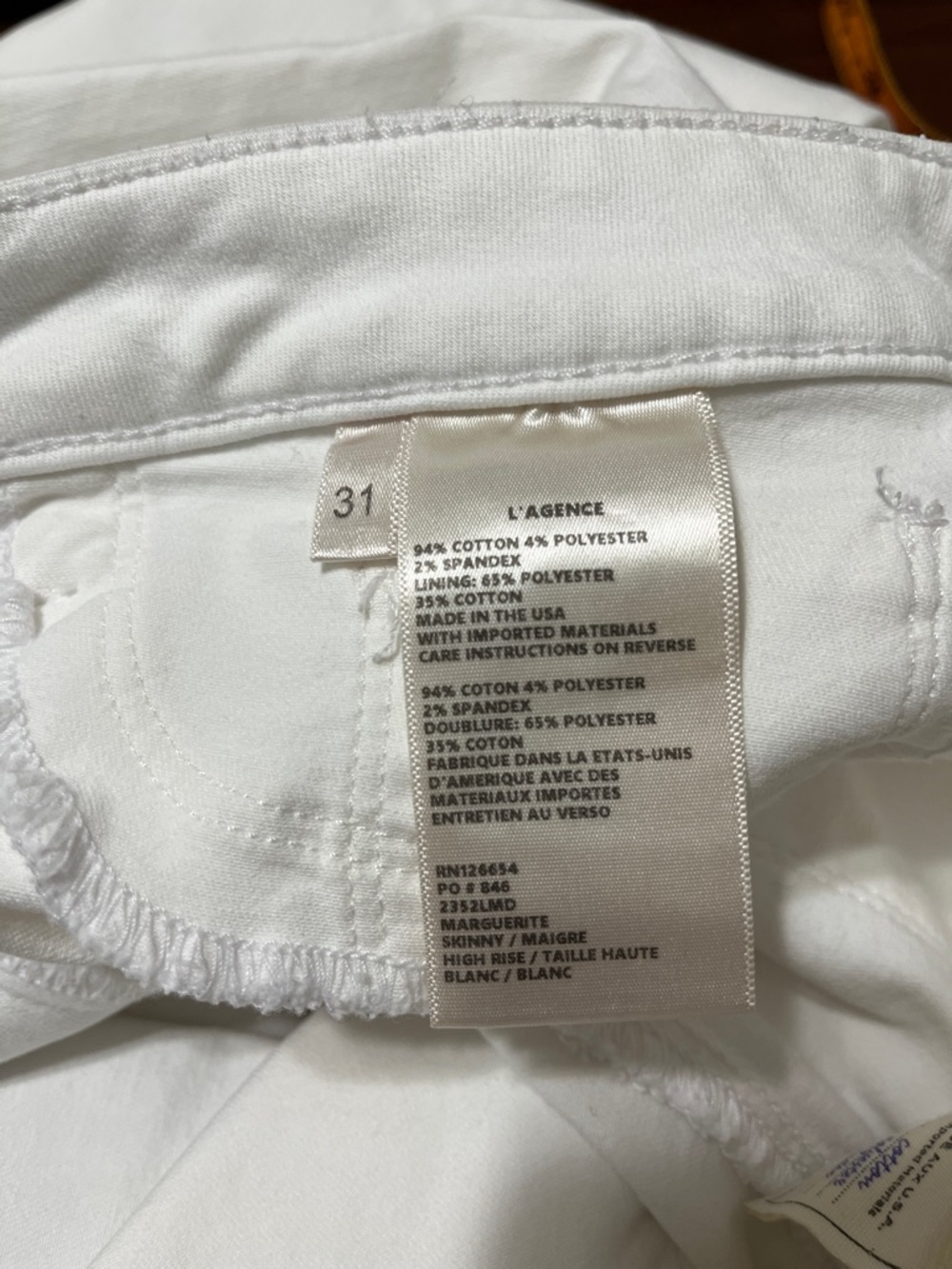 L'AGENCE Marguerite Skinny Jeans Sz 31 - Picture 7 of 7